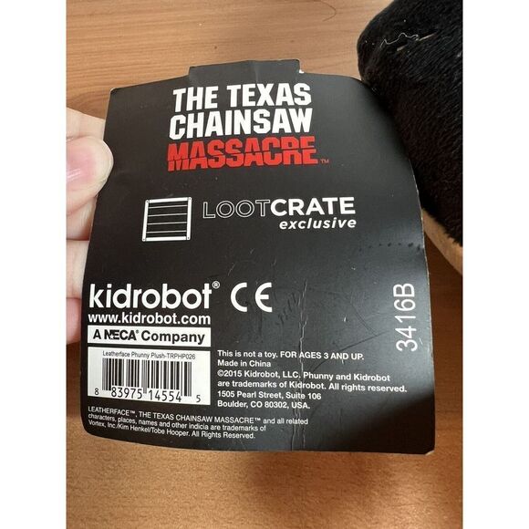 LEATHERFACE Plush TEXAS CHAINSAW MASSACRE Loot Crate KidRobot Phunny - Picture 5 of 6